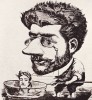 Caricature of Bizet, 1863