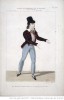 Costume of Joseph Antoine Charles Couderc as Daniel in Adolphe Adam's 1-act opéra-comique Le chalet, ca. 1834.
Le chalet, opéra-comique de Scribe, Mélesville et Adam : costume de Couderc (Daniel) / gravé par Maleuvre.