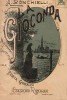 Cover of the original 1876 libretto La Gioconda (Copertina del primo libretto della Gioconda)